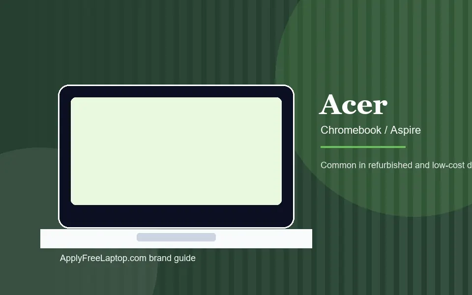 Acer Chromebook brand panel for free laptop program applicants