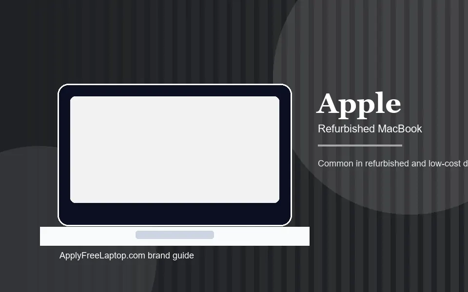 Apple MacBook brand panel for laptop assistance applicants